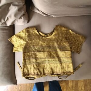 Gold Saree / Sari top only